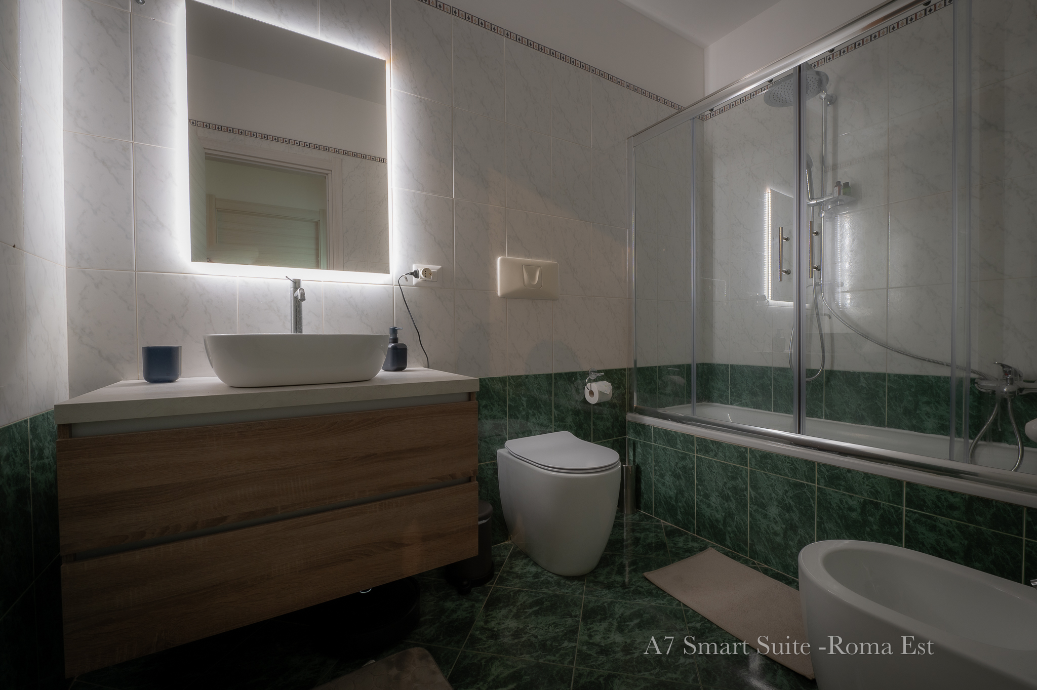 Bagno di A7 Smart Suite Roma Est, curato e funzionale